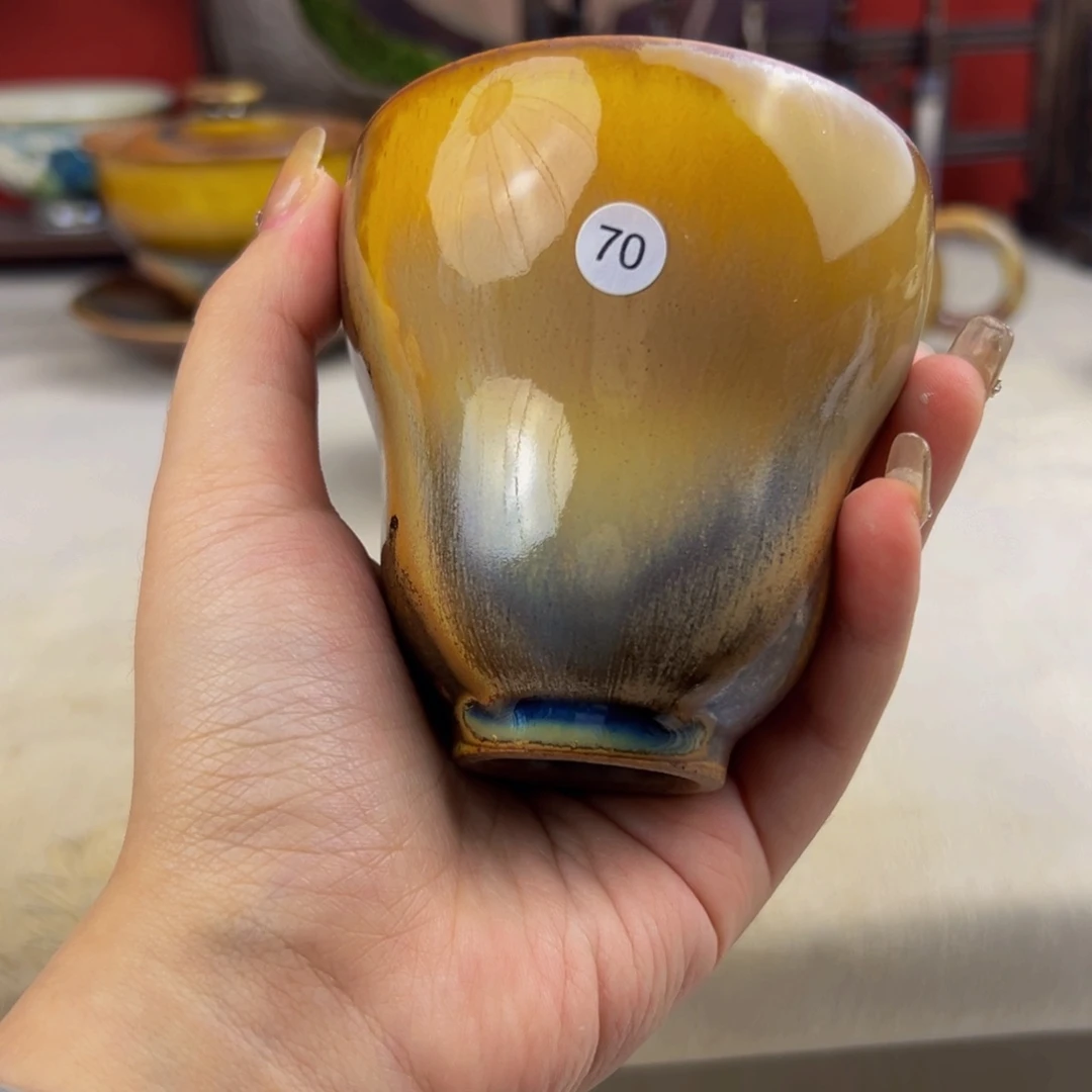 杯子纯手工柴烧主人杯