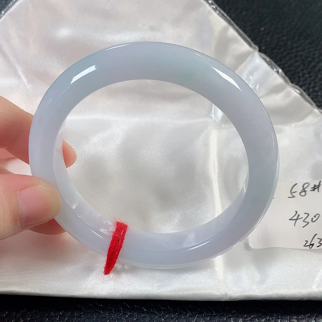 翡翠手镯未镶嵌缅甸天然翡翠手镯58圈口