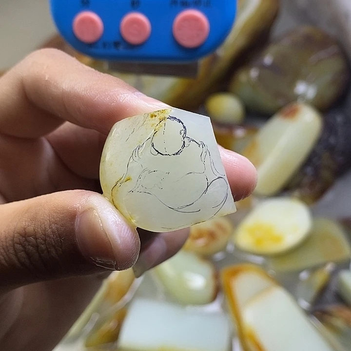 吊坠未镶嵌定制和田玉渡