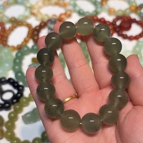 蛇纹石玉未镶嵌手串