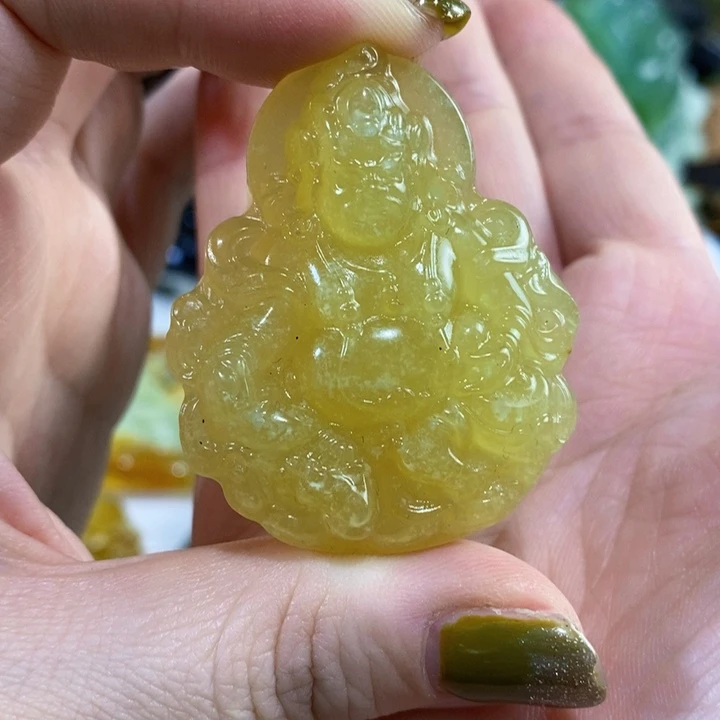 未镶嵌岫玉挂件吊坠