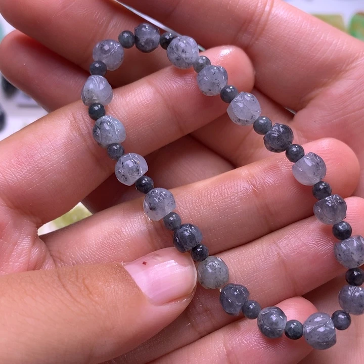 未镶嵌定制翡翠莲花珠