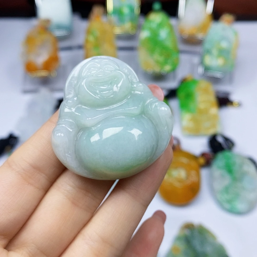 颈饰未镶嵌翡翠天然翡翠A货