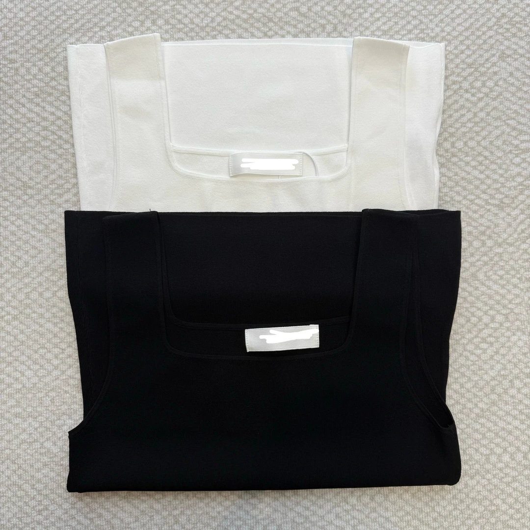 韩国正品 25夏 气质方领薄款冰丝背心（N0退）