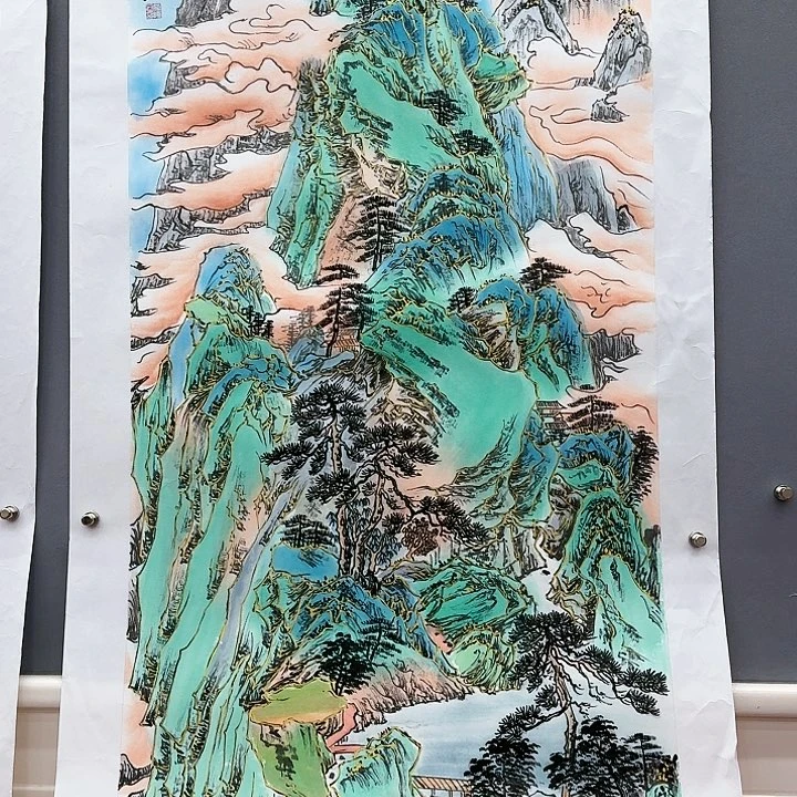 国画书法作品多次参加