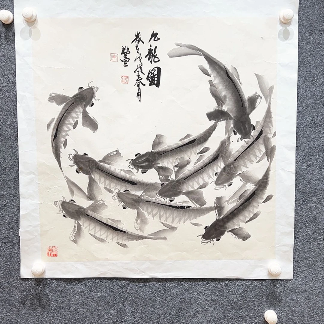国画纯手绘系列画心