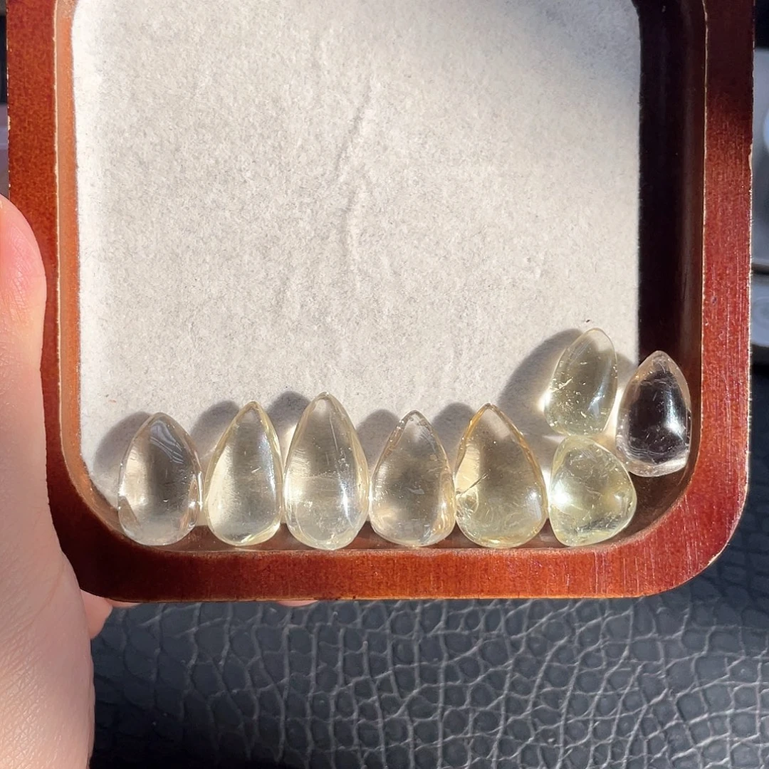 水晶珠宝半成品未镶嵌55黄水滴