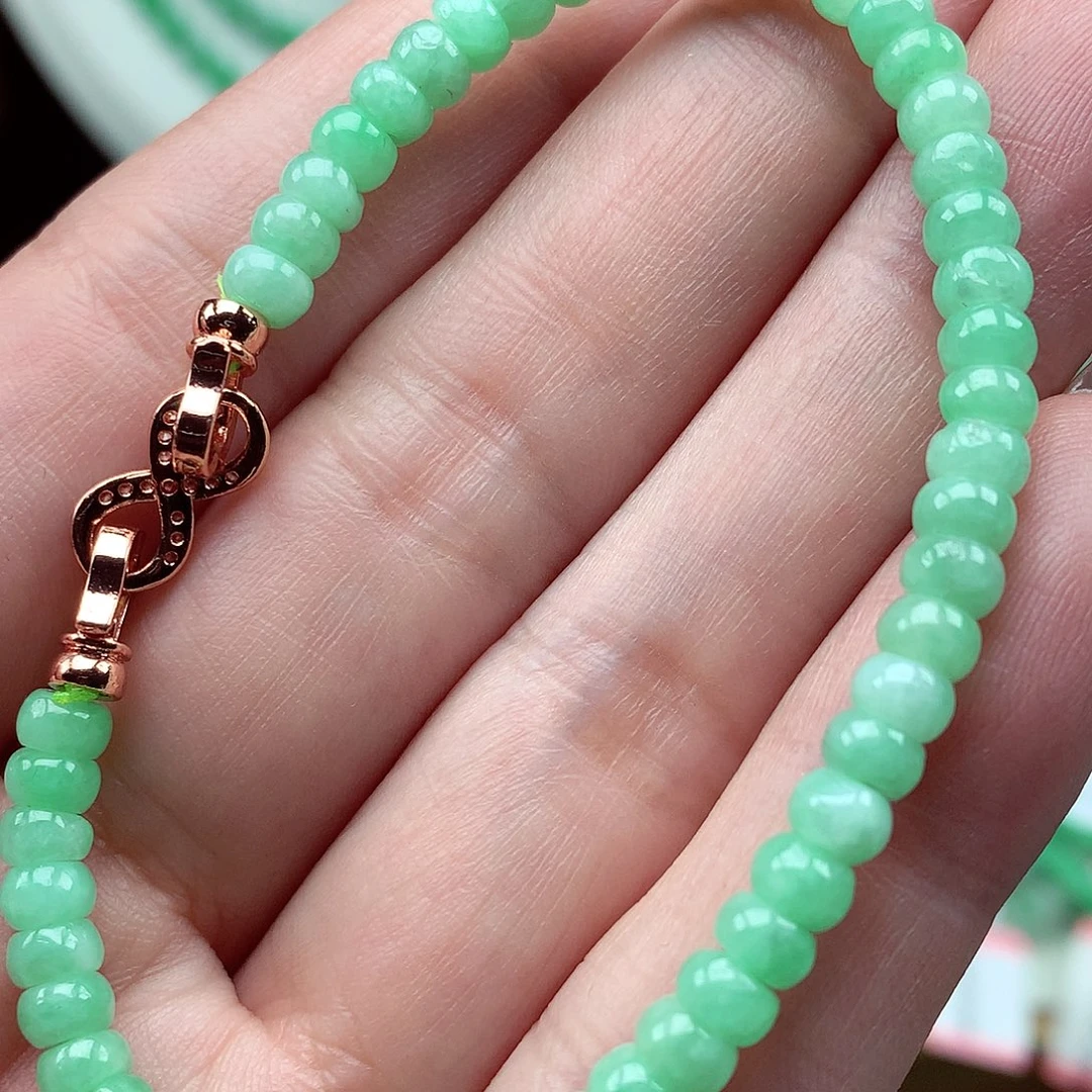 翡翠未镶嵌毛衣链