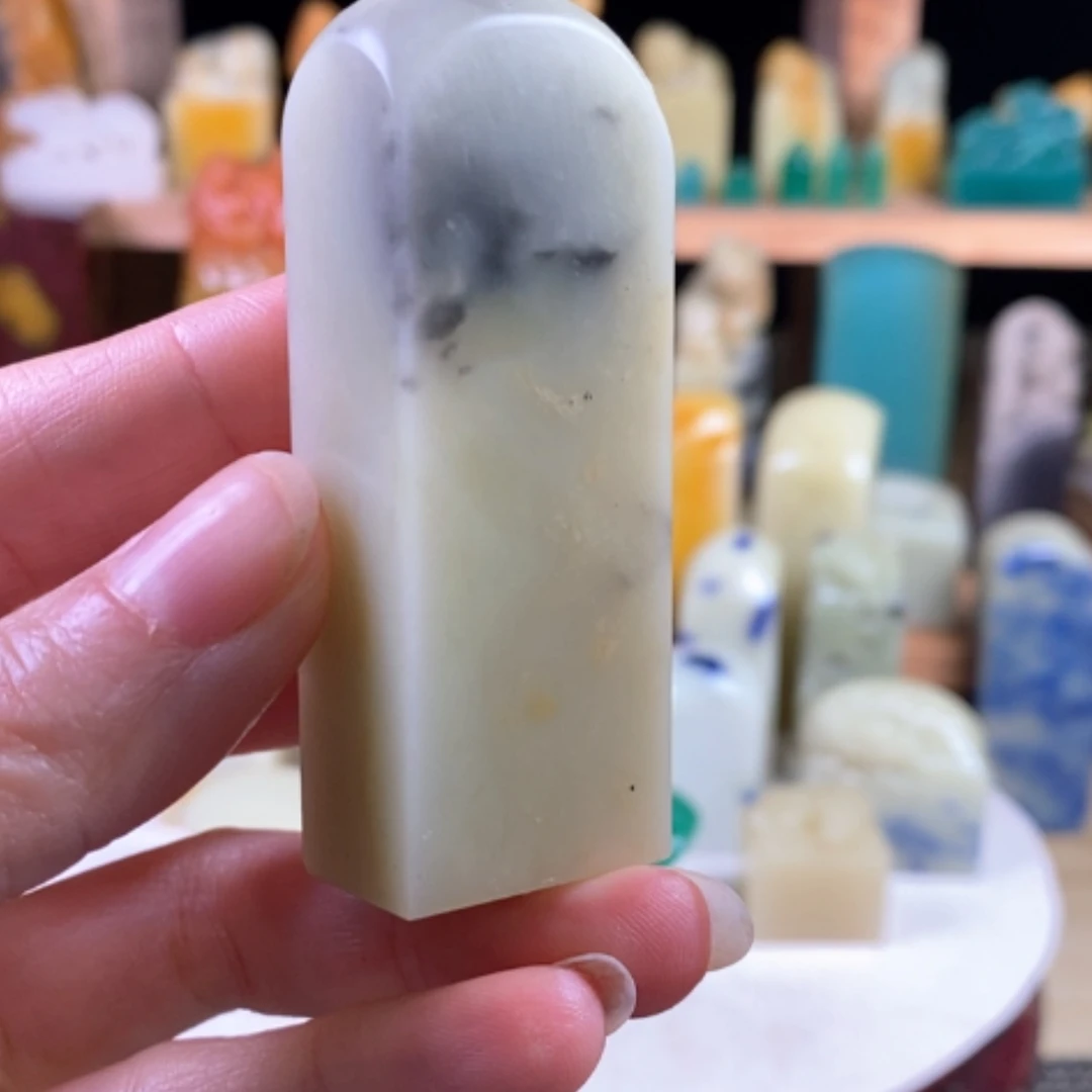 【闪购商品】青田石封门青带墨韵…………..