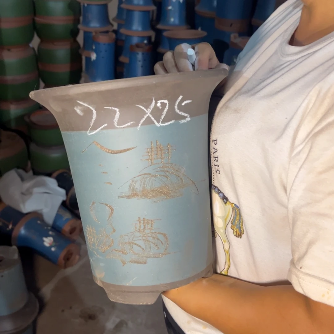 紫砂花盆紫砂花盆