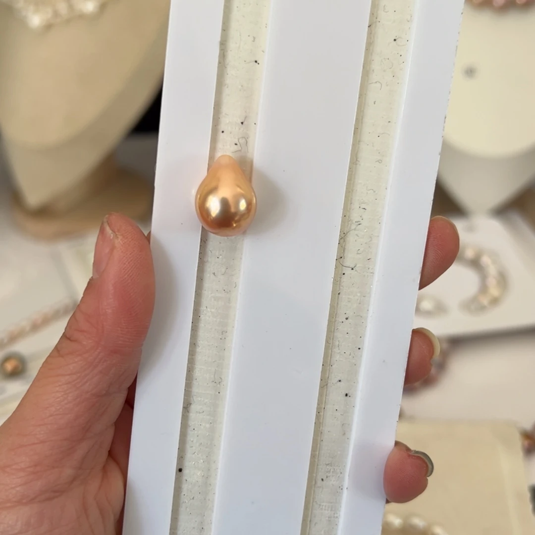 淡水珍珠耳环银S925镶嵌喜喜乐 不退换