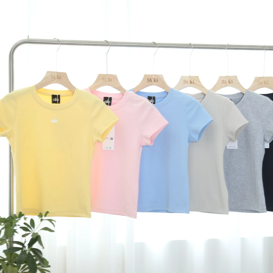 女士短袖潮牌冰瓷棉上衣T恤