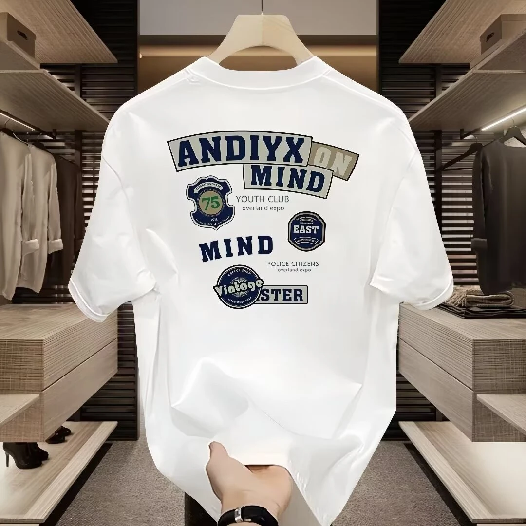 重磅260克百衲衣男T恤短袖恤男潮牌夏季宽松五分袖年新款网红潮流