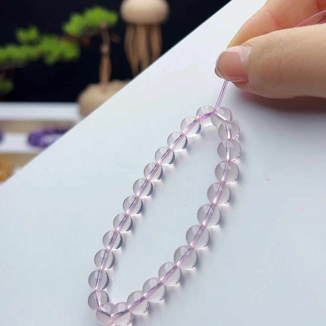 手链未镶嵌芙蓉石粉晶7.8mm15.8