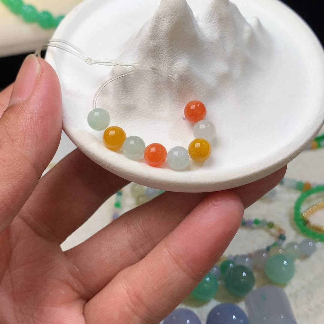翡翠散珠圆珠福利