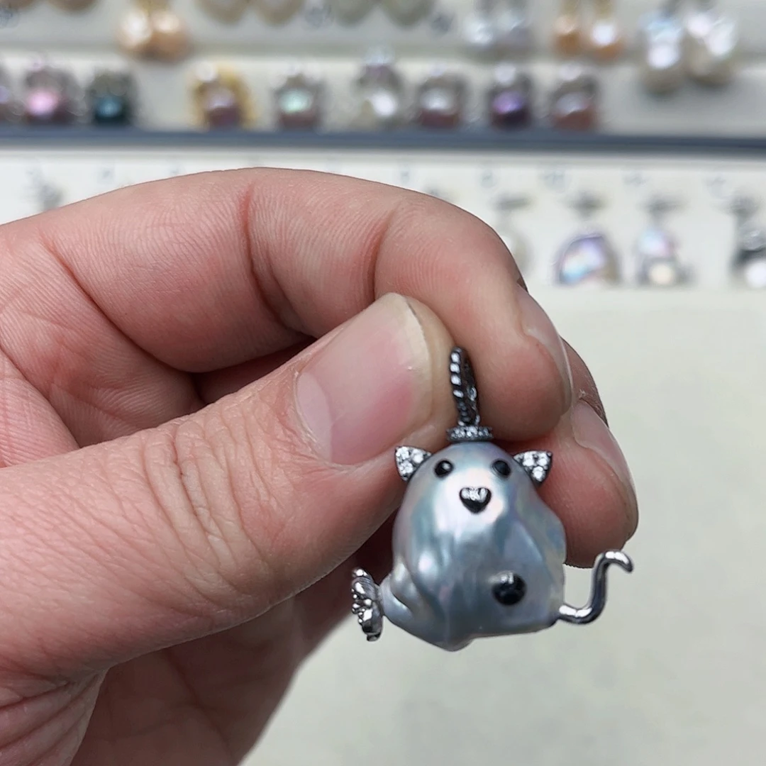 淡水珍珠吊坠(不含链)未镶嵌15