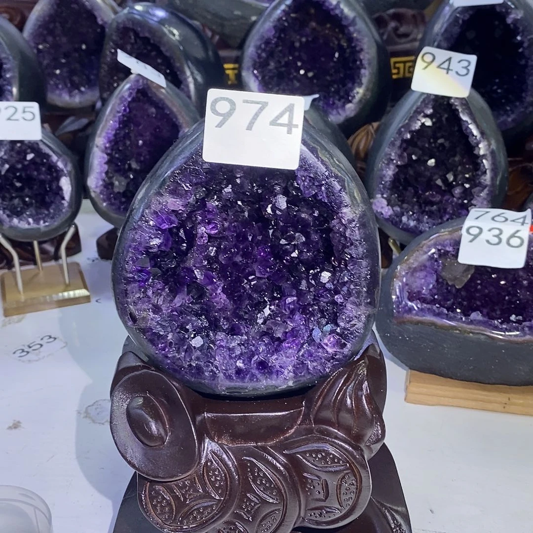 紫晶珠宝半成品未镶嵌974
