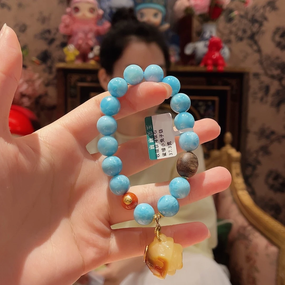 针钠钙石（海纹石）手串未镶嵌?*西