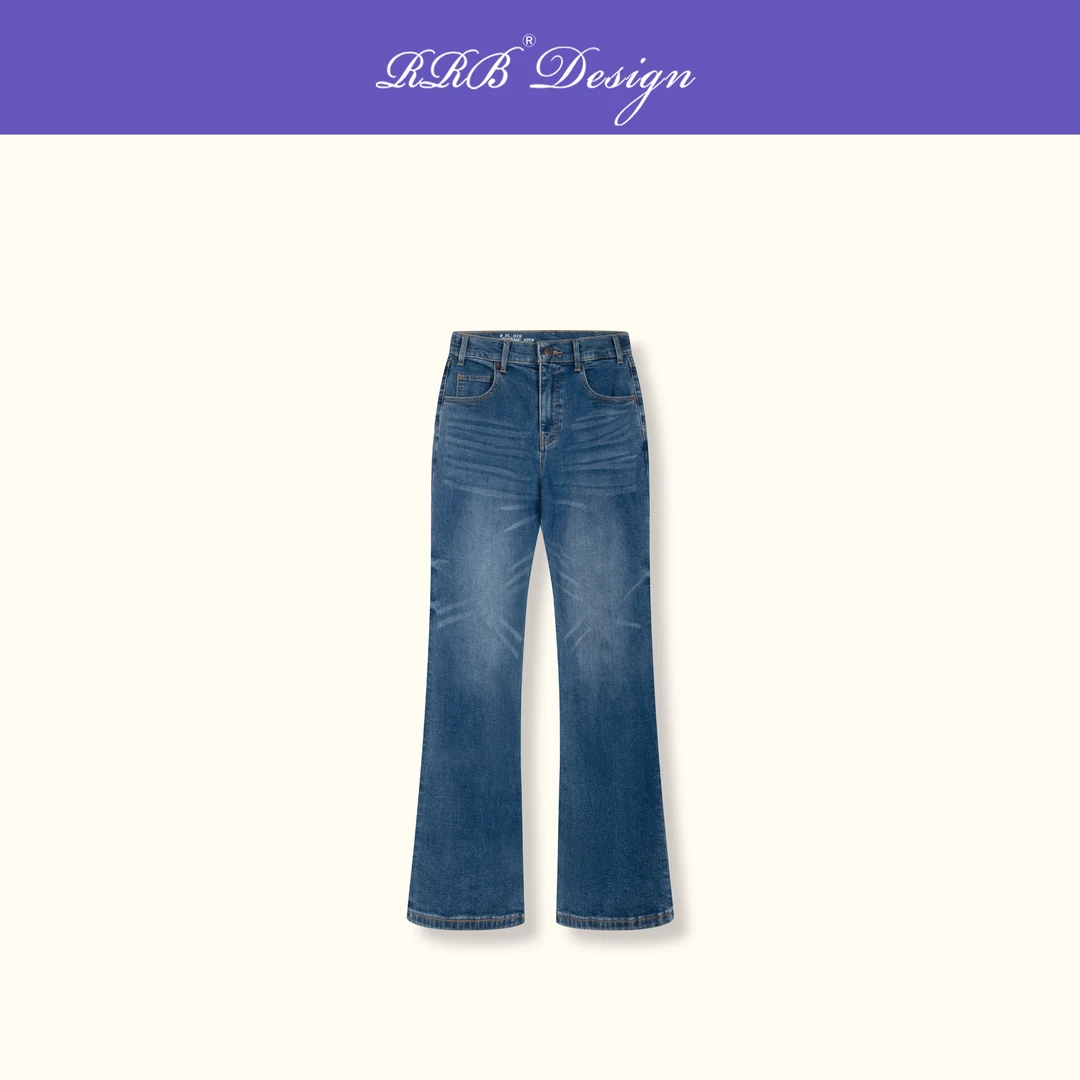 RRB Design「Marco神裤」重磅品质水洗复古蓝色系显瘦微喇牛仔裤