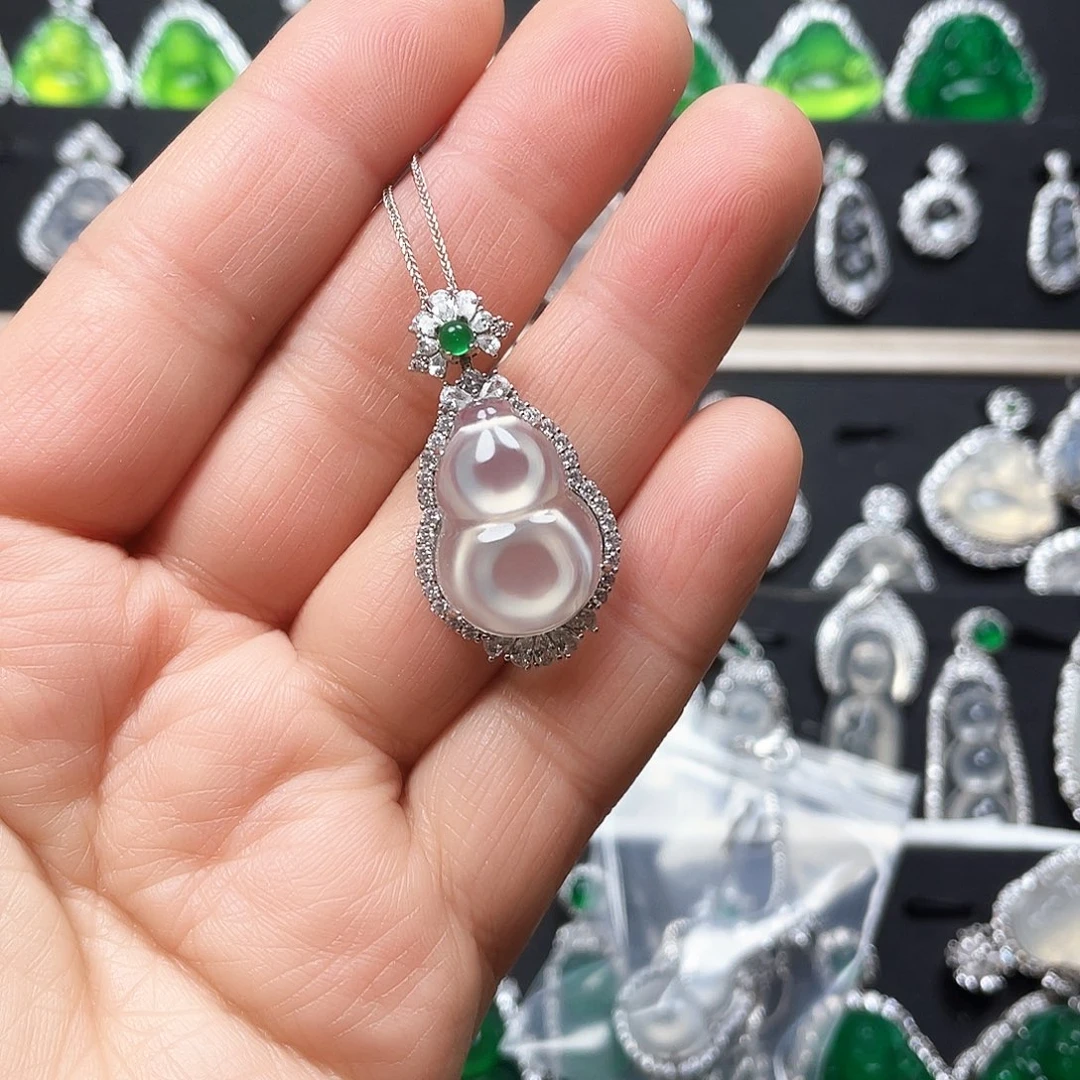 玛瑙/玉髓颈饰银S925镶嵌