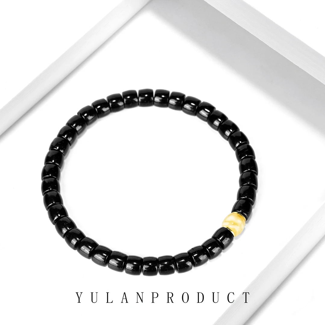 钰澜文玩椰蒂直切6mm+蜜蜡直切隔珠搭配款-精工百搭