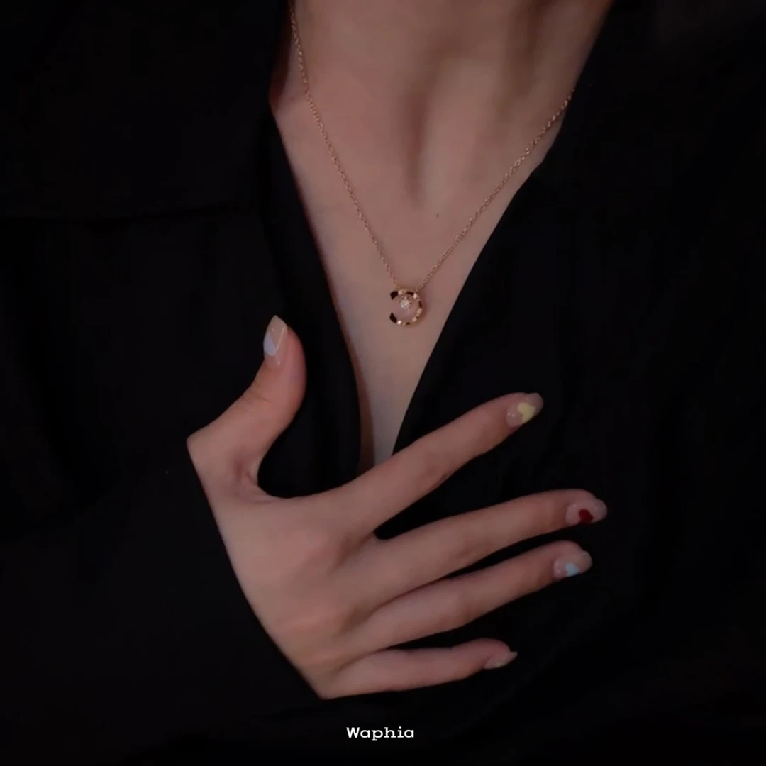 合金项链 Waphia设计师款气质经典时尚百搭【水冰月项链】   CH004