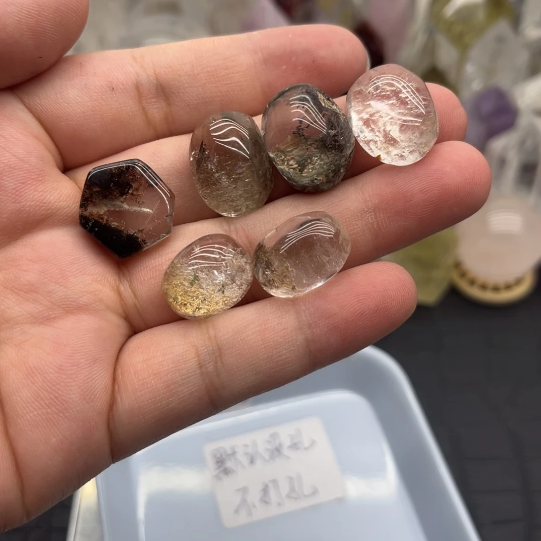 水晶珠宝半成品未镶嵌4 幽灵蛋面