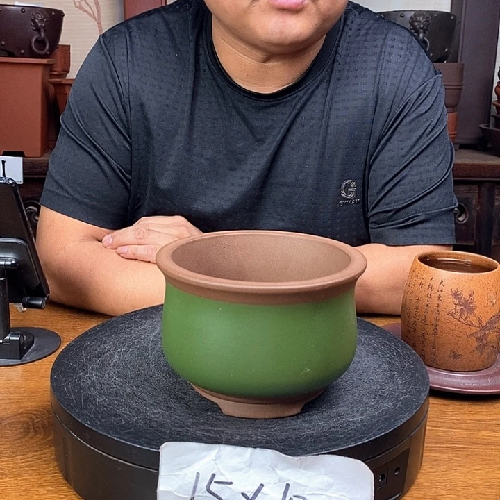 紫砂花盆货号一只K1