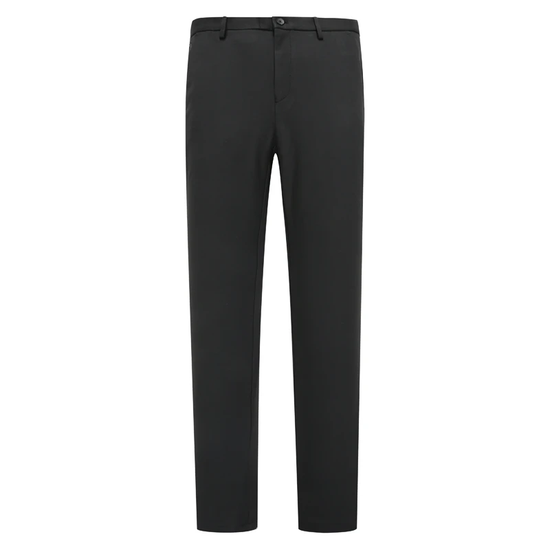 AB1189邦纳春秋厚度男式休闲裤 中腰修身商务休闲长裤 黑色