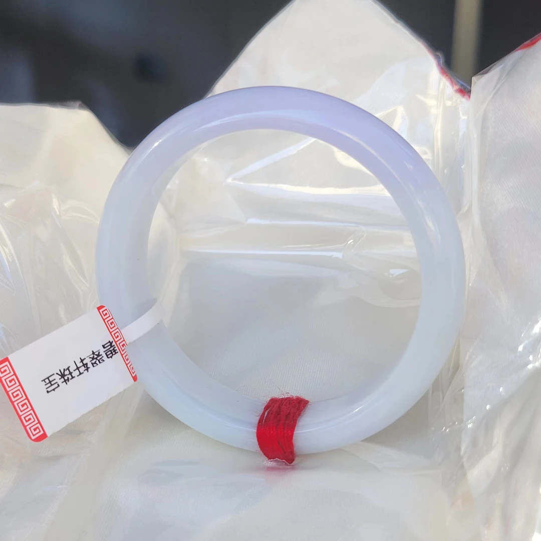 1234纯天然缅甸A货翡翠手镯52-53