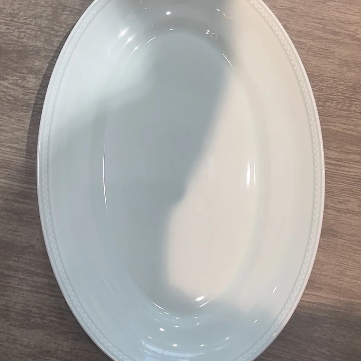 12寸影青麦穗鱼盘陶瓷