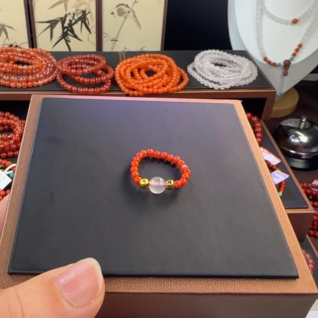 南红玛瑙未镶嵌手链