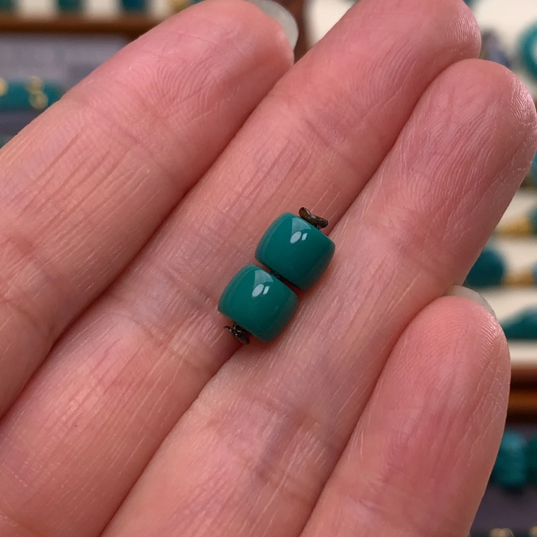 绿松石未镶嵌配饰直径6.7mm