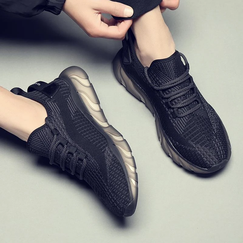 路易圣戈希网鞋男2025新款透气网面鞋软底休闲鞋男鞋