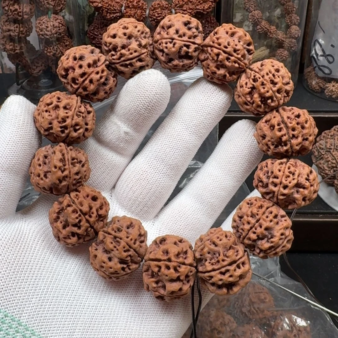 手串金刚菩提23矮桩粗筋大梅花（扇面）大蜂窝大镂空