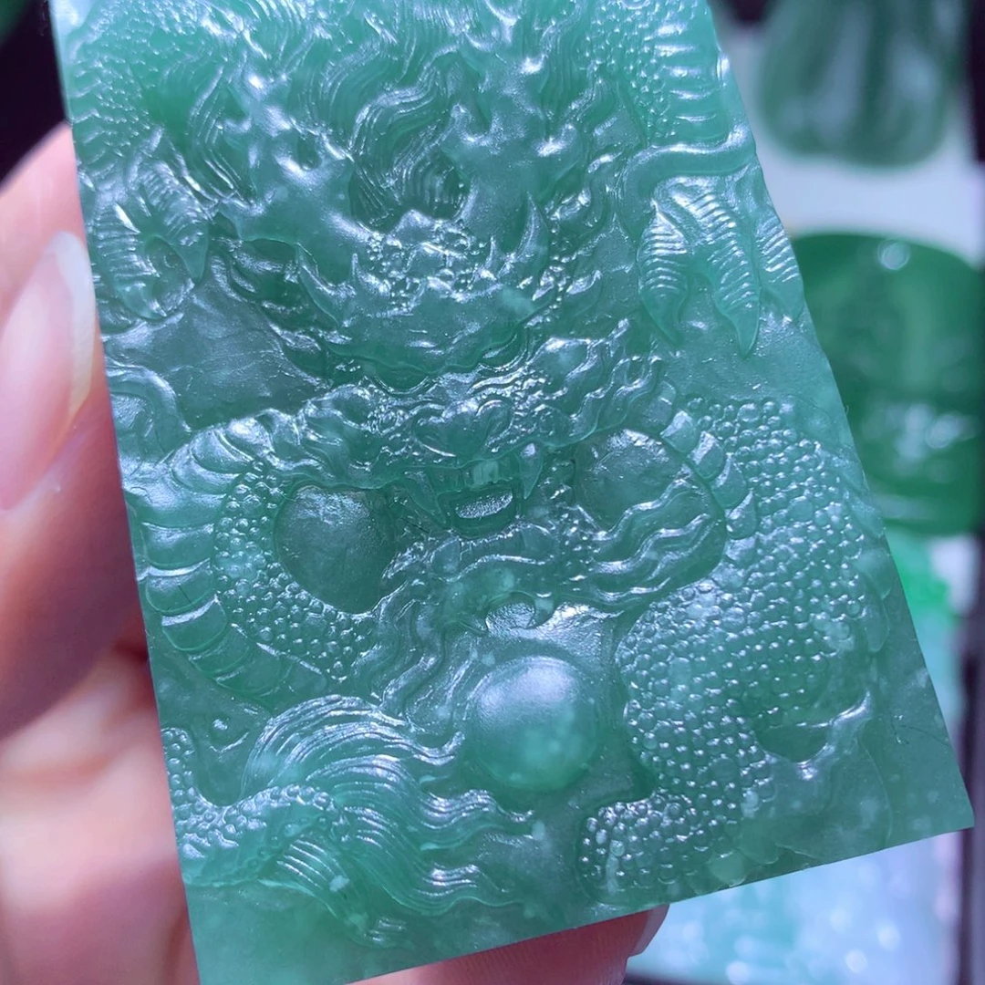 定制翡翠未镶嵌天然缅甸翡翠A货毛货挂件