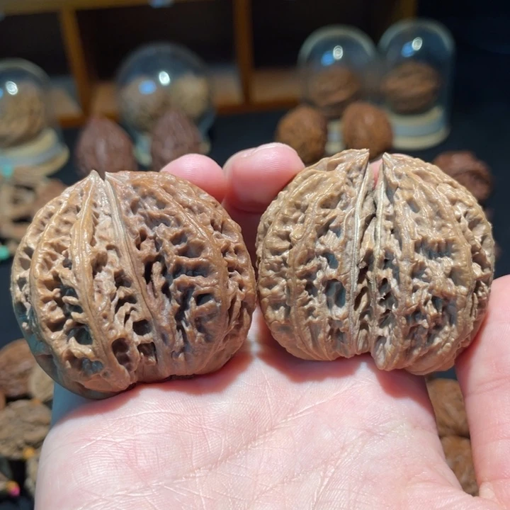 文玩核桃把件双棒