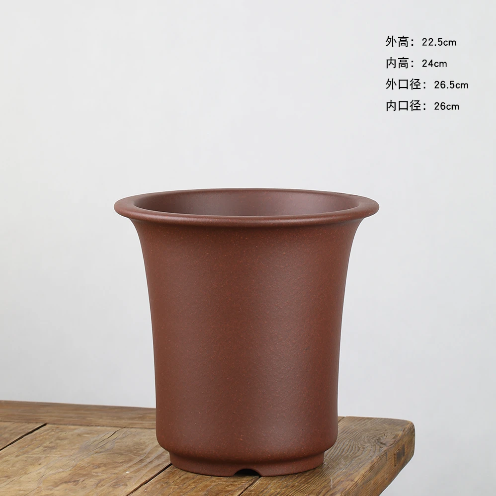 万江全精品紫砂花盆原矿底槽清瓢口兰花盆蕙兰建兰绿植造景盆