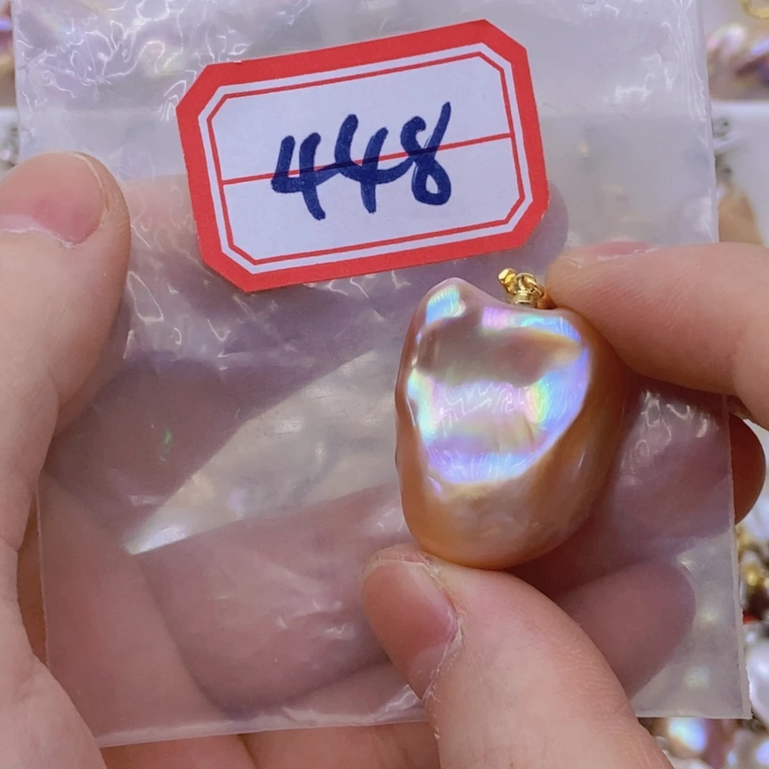 银S925镶嵌淡水珍珠吊坠。仙****