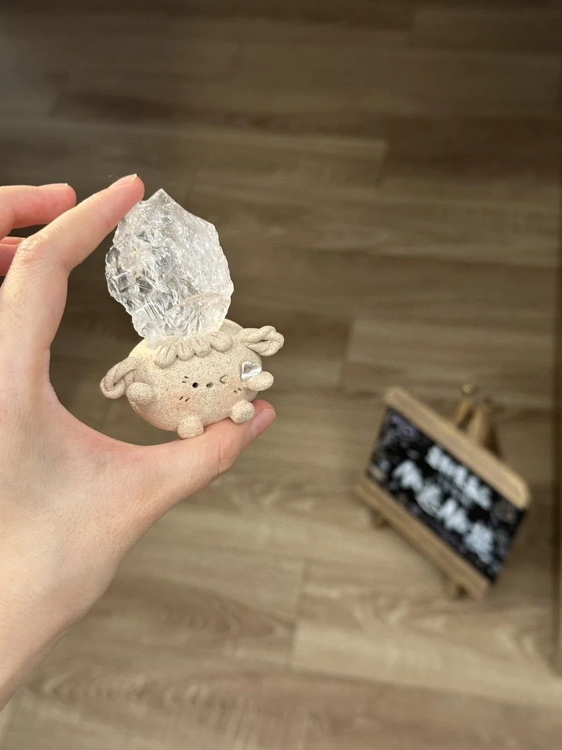 水晶小豆丁可爱大块白阿塞