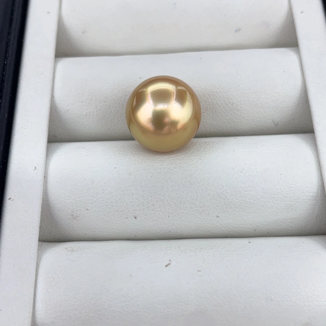 未镶嵌海水珍珠颈饰金珠裸珠14-15