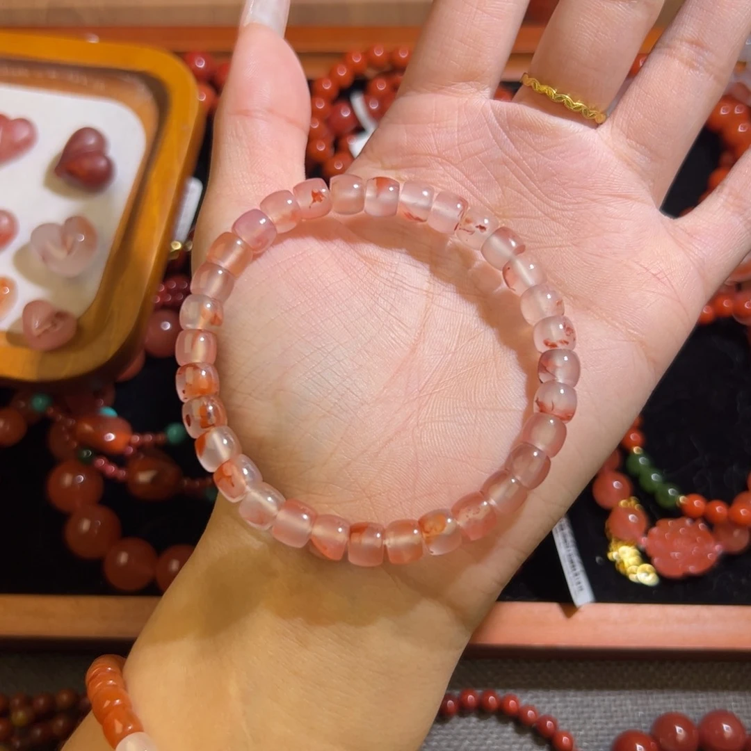 南红玛瑙手串未镶嵌7m