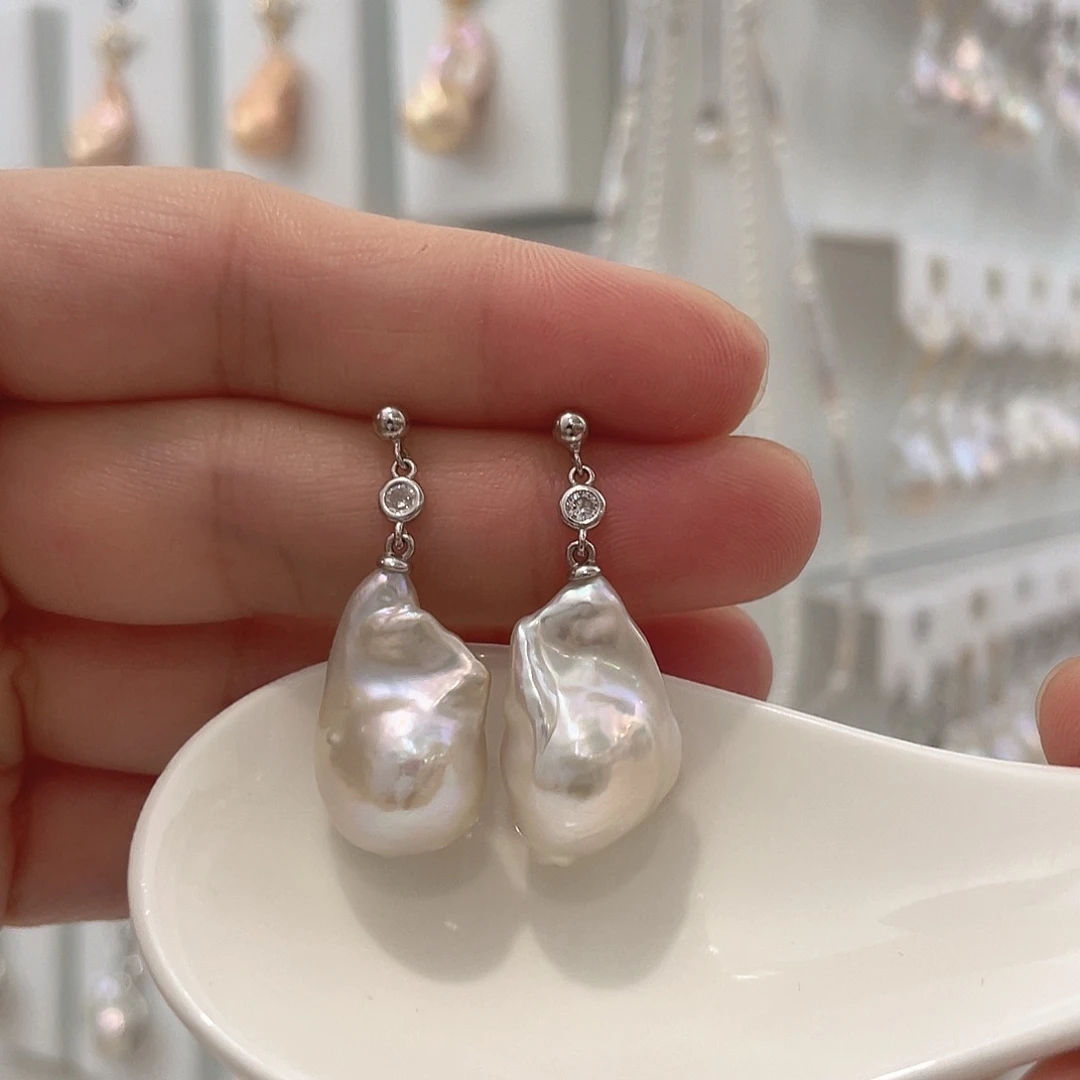 用***韵淡水珍珠天然淡水珍珠巴洛克未镶嵌