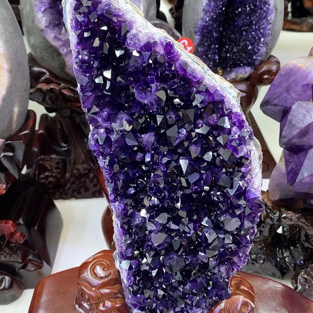 狐****未镶嵌紫晶大型摆件（非配饰）小潘