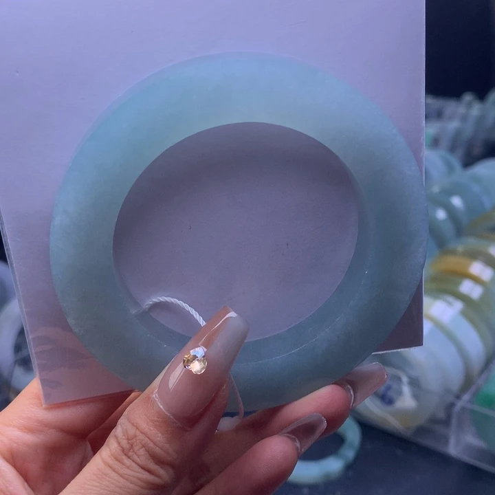 定制翡翠未镶嵌56-60冰蓝