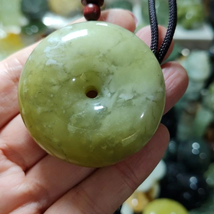 岫玉平安扣未镶嵌