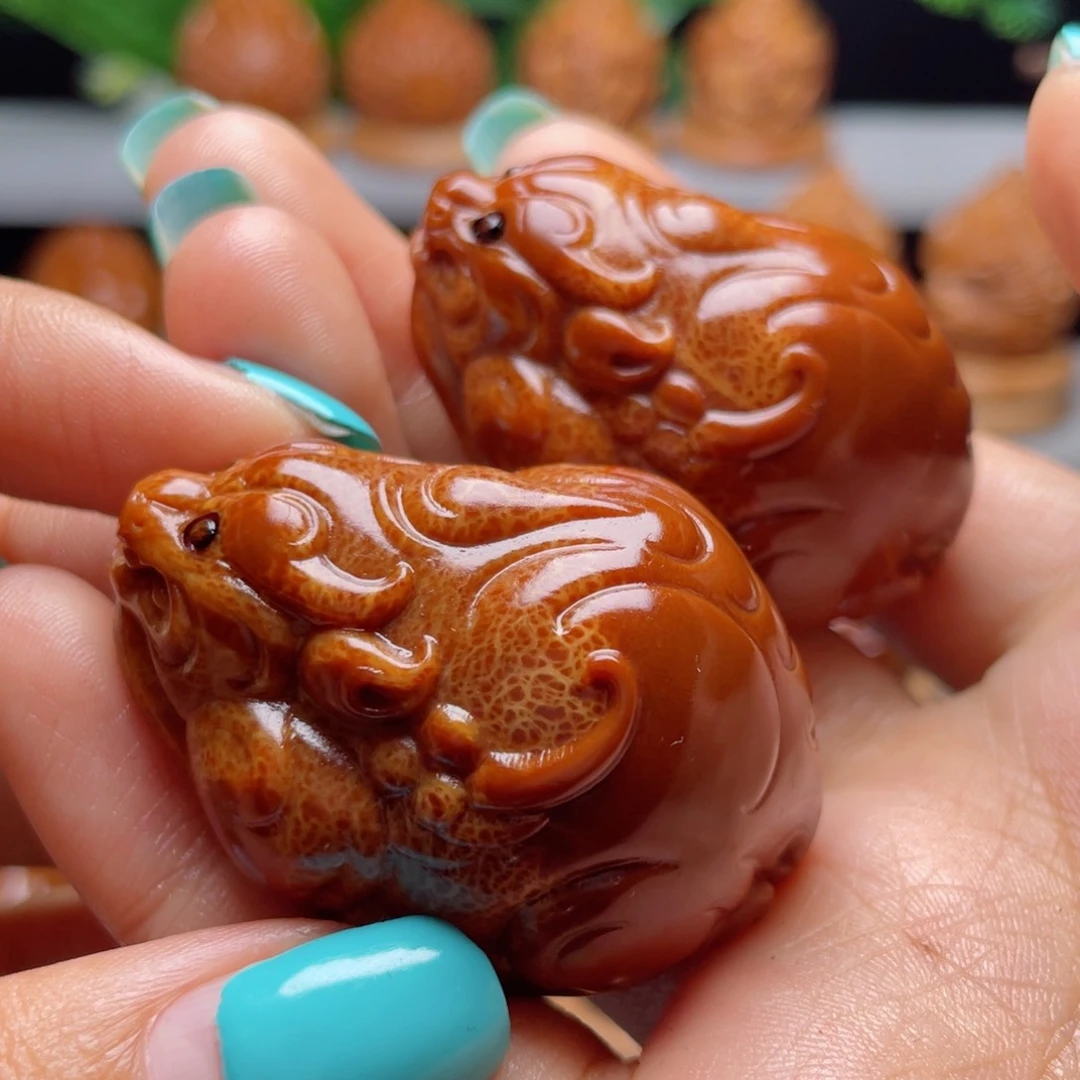 吊坠橄榄核貔貅手球3.2