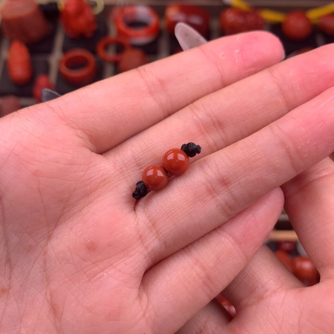 南红玛瑙未镶嵌圆珠6+