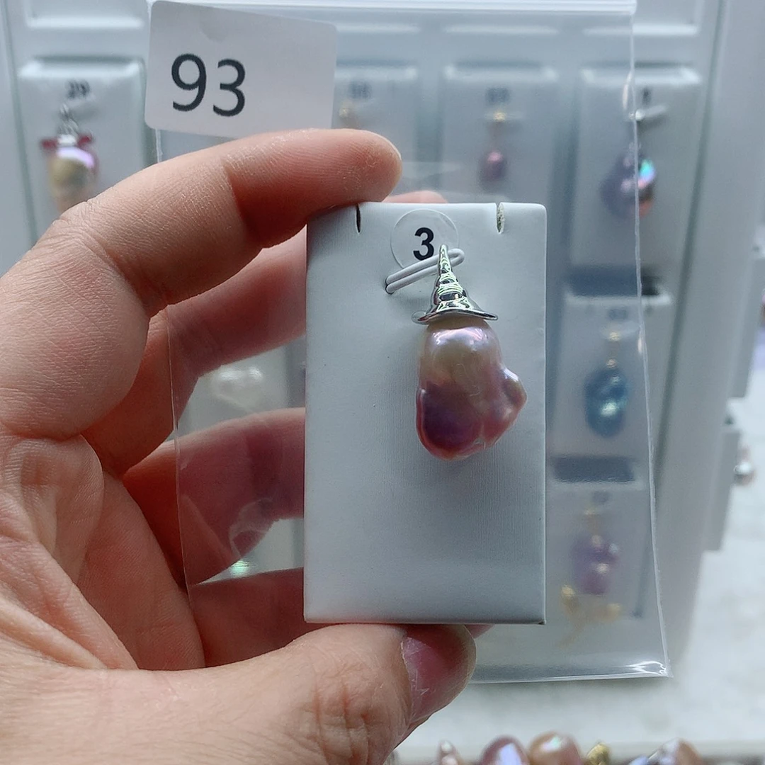 合金淡水珍珠吊坠(不含链)