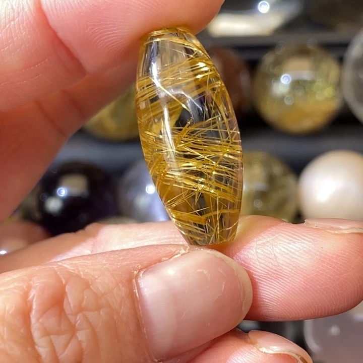【闪购商品】水晶天然钛晶桶珠未镶嵌用****3